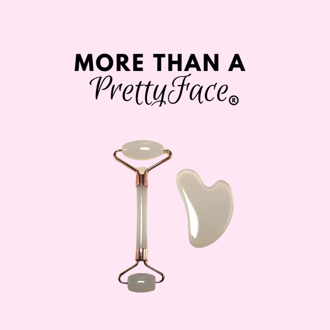 clear white facial roller and gua sha more than a pretty face