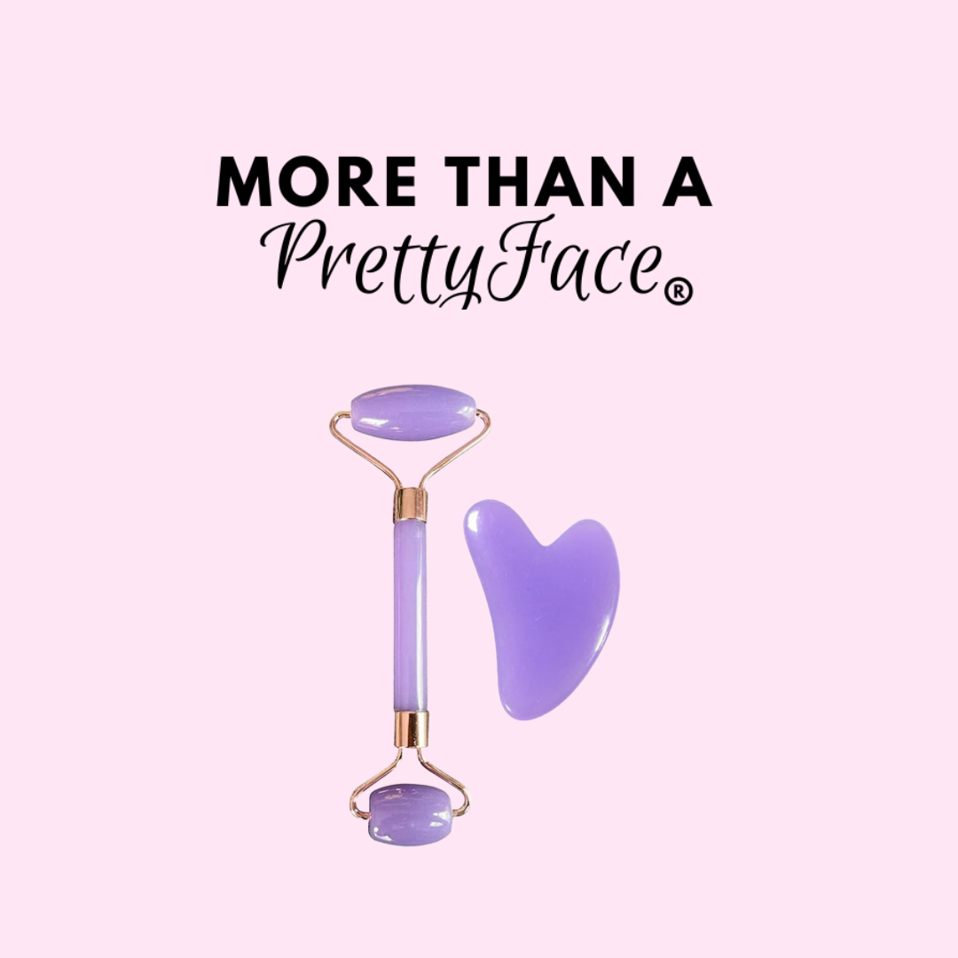 dark purple facial roller and gua sha more than a pretty face